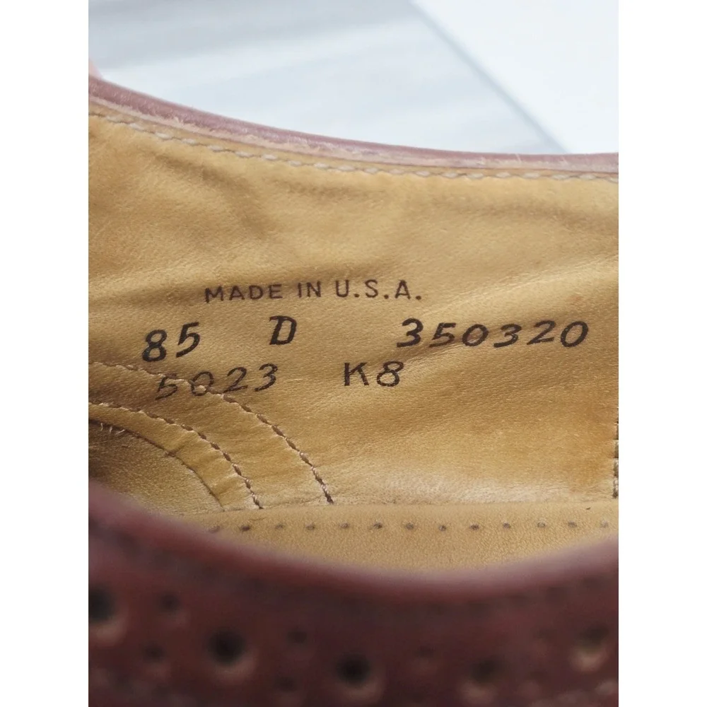 Vintage Cole Haan Wingtip Oxford Spectator Flex Comfort 2 Tone Dress Shoes 8.5 D